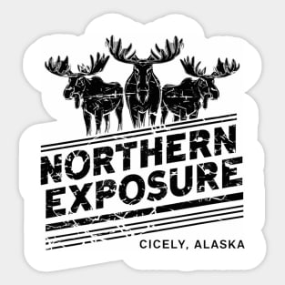 Northern Exposure distressed effect Sticker